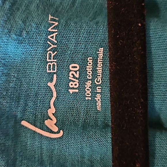 Lane Bryant "Sparkle" teal hooded Top Size 18/20 - Picture 5 of 7